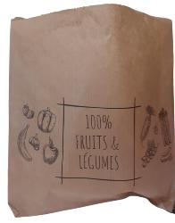 SAC PAPIER ALIMENTAIRE KRAFT ALIOS® IMPRIME POUR 1,5KG FRUIT (2000)