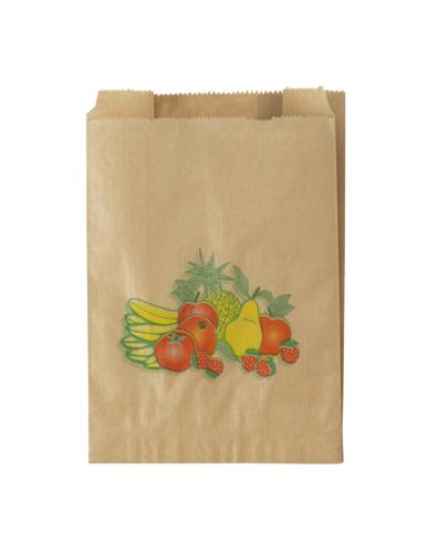 SAC PAPIER ALIMENTAIRE KRAFT ALIOS® POUR 1LIVRE FRUIT (1000) 