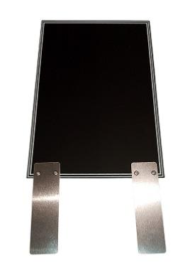 ARDOISE NOIRE 24X16CM + PATTES