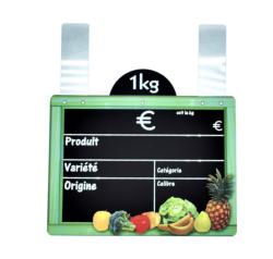 ARDOISE CUEILLETTE 20X15CM DISQUE PATTES (10)