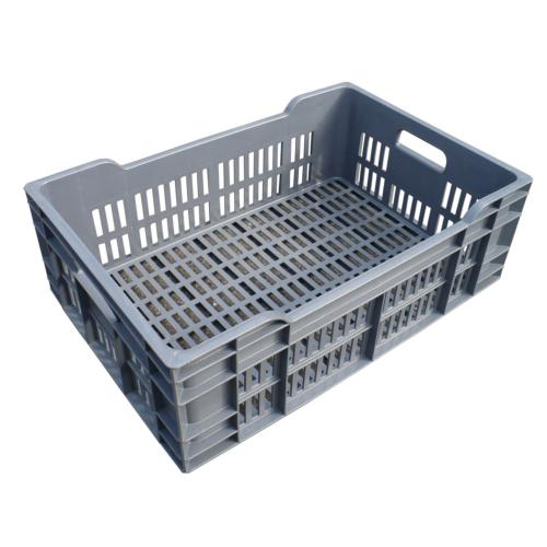 CAISSE PLASTIQUE GRISE 40L AJOUREE