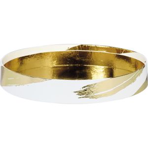 CORBEILLE CARTON SIGNATURE POUDRE D'OR RONDE 20,4X3,2 (1)