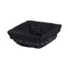 CORBEILLE OSIER/TISSU NOIR 22X22X9 CARRE (1)