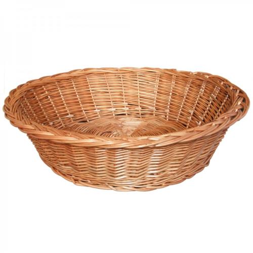 CORBEILLE MONTPELLIER OSIER BUFF D62CM X H17CM