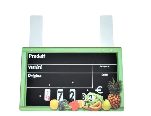 ARDOISE CUEILLETTE 15X23,5CM PATTE+ROULETTE (10)