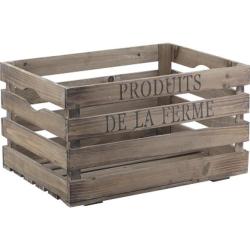 CAISSE BOIS PRODUITS DE LA FERME 40X30X22