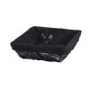 CORBEILLE OSIER/TISSU NOIR 30X30X10 CM CARRE (1)
