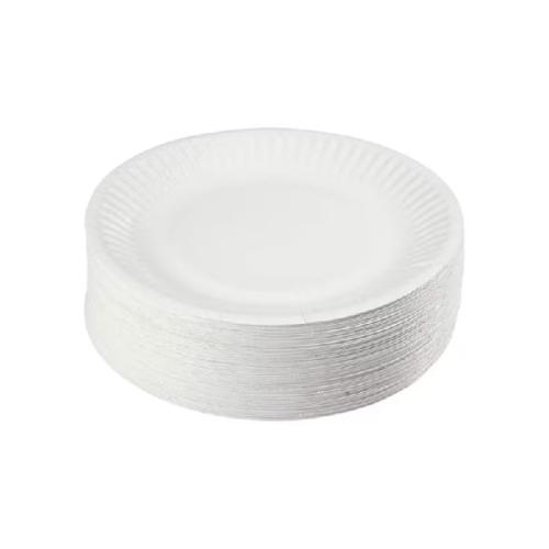 ASSIETTE CARTON BLANC 23CM RONDE (100)