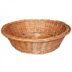 CORBEILLE MONTPELLIER OSIER BUFF D62CM X H17CM