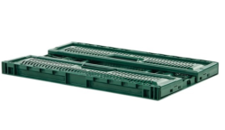 CAISSE PLASTIQUE VERTE PLIABLE 36L AJOUREE