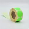 ETIQUETTE VIERGE ADHESIVE VERT D36MM (500)