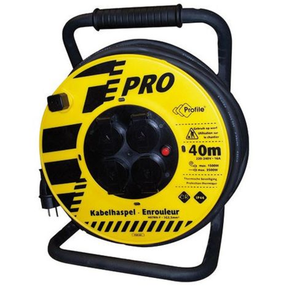 ENROULEUR TYPE CHANTIER 4 PRISES 40M 3G2.5 (1)