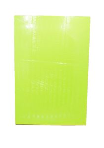 PANNEAU RECT CARTON JAUNE/ORANGE FLUO 40X60CM (10)