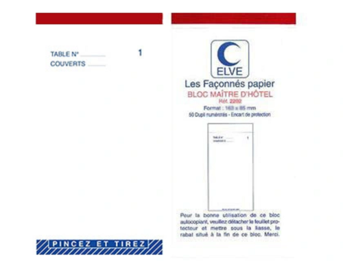 BLOC MAITRE HOTEL 85X150 DUPLI