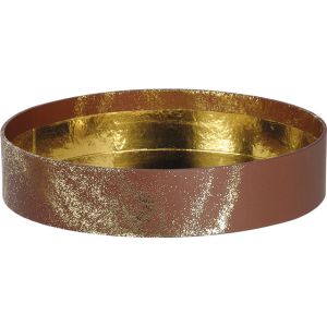 CORBEILLE CARTON POUDRE D'OR RONDE 15,4X3,2 (1)