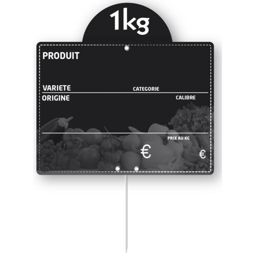 ARDOISE 4 SAISONS 10X15CM DISQUE PIQUE (10)