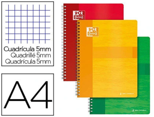 CAHIER CLAIREFONTAINE 180P SPIRALE A4 QUADRILLE 5X5  90GRS