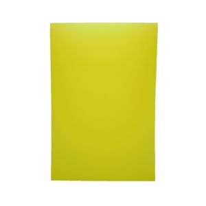 PANNEAU RECT PLASTIQUE FLUO JAUNE 40X60CM (5)