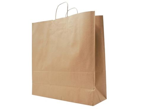 CABAS KRAFT BRUN 45+17X48 POIGNEES FICELLES