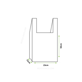 SAC A NOUER PLIAGE EN C BIO 23+12X50 15µ 350 SACS (1 RLX)