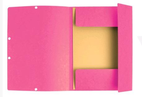 CHEMISE CARTON ROSE  24X32 RABATS+ELASTIQUES