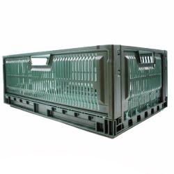 CAISSE PLASTIQUE VERTE PLIABLE 47L AJOUREE