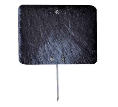 ARDOISE SCHISTE NEUTRE 8X6CM +PIQUE (10)
