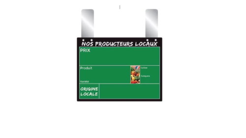 ETIQUETTE NOS PRODUCTEURS LOCAUX 20X15 CM GRANDES PATTES (10)