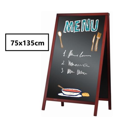 CHEVALET DOUBLE FACE BOIS 75X135