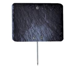 ARDOISE SCHISTE NEUTRE 8X6CM +PIQUE (10)