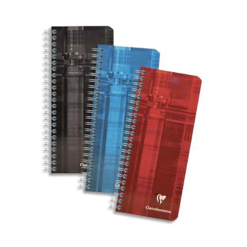 CARNET CLAIREFONTAINE SPIRALE 180P 8X20 QUADRILL 5X5
