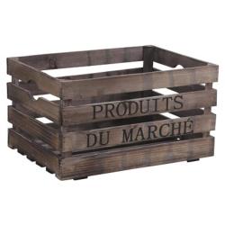 CAISSE BOIS PRODUITS DU MARCHE 40X30X22