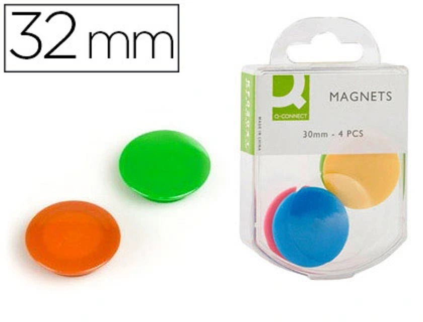 AIMANTS Q-CONNECT ASSORTI 30MM